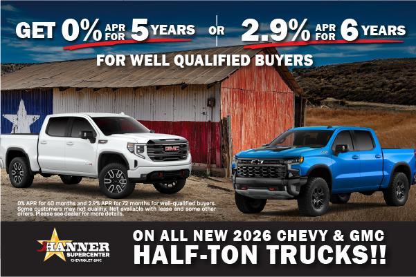 Zero Percent for 5 years on all Halftons