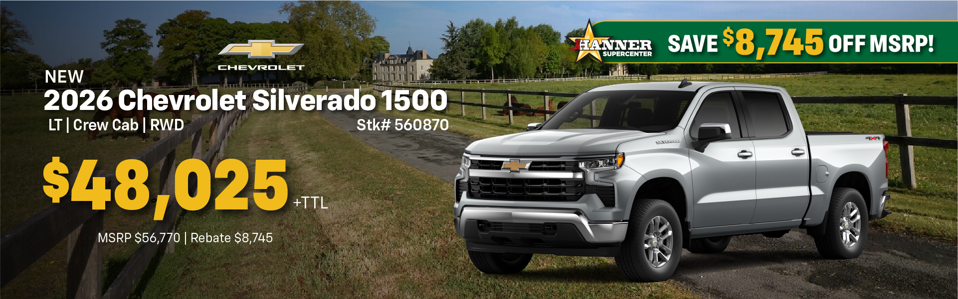 Save $8745 on Silverado 1500 LT