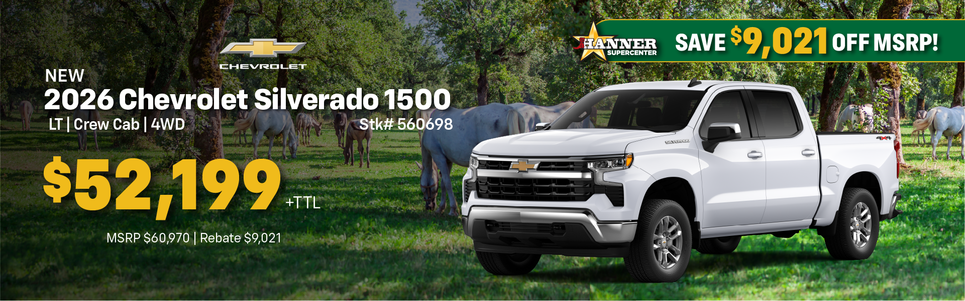 Save $9021 on Silverado 1500 LT