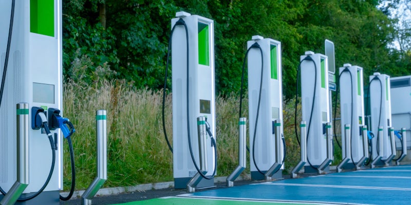 Public EV charging station